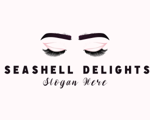 Woman Eyelash Aesthetic logo design