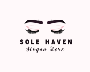 Woman Eyelash Aesthetic logo design