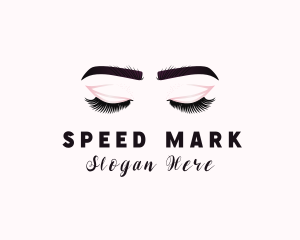 Woman Eyelash Aesthetic logo design