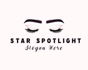 Woman Eyelash Aesthetic logo design