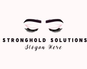 Woman Eyelash Aesthetic logo design