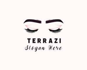 Woman Eyelash Aesthetic logo design