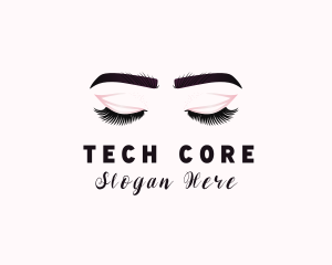 Woman Eyelash Aesthetic logo design