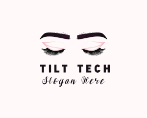 Woman Eyelash Aesthetic logo design