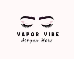 Woman Eyelash Aesthetic logo design