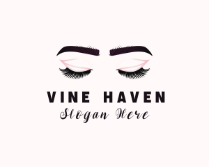 Woman Eyelash Aesthetic logo design