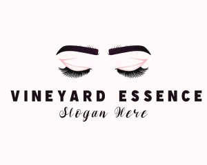 Woman Eyelash Aesthetic logo design