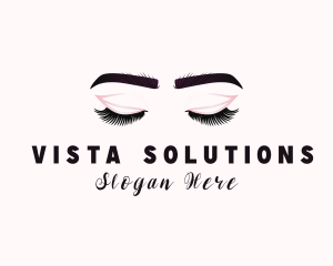 Woman Eyelash Aesthetic logo design