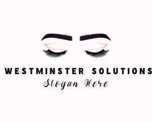 Woman Eyelash Aesthetic logo design