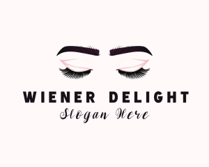 Woman Eyelash Aesthetic logo design