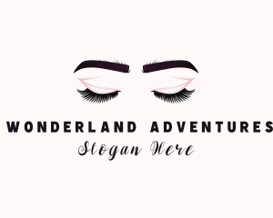 Woman Eyelash Aesthetic logo design