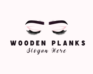 Woman Eyelash Aesthetic logo design