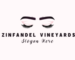 Woman Eyelash Aesthetic logo design