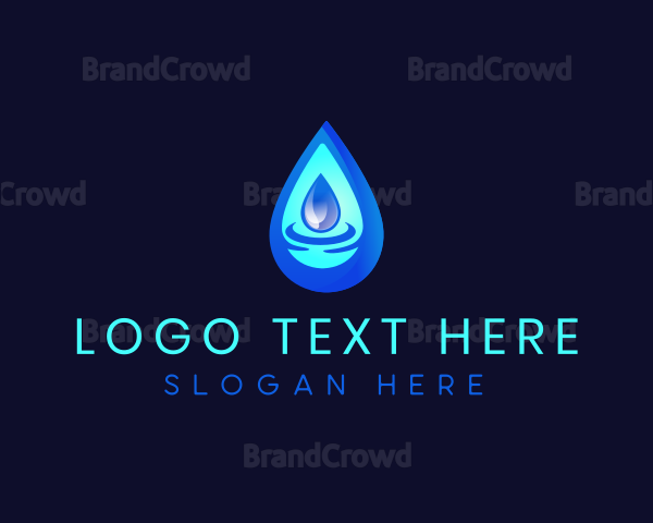 Water Droplet Liquid Logo | BrandCrowd Logo Maker