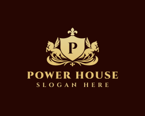 Corporate - Luxury Pegasus Shield Crest logo design