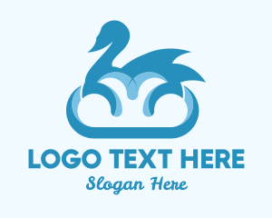 Blue Cloud Swan Logo