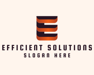 Generic Letter E Fabrication Company logo design