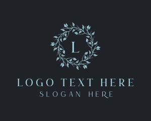 Fragrance - Organic Floral Wreath logo design