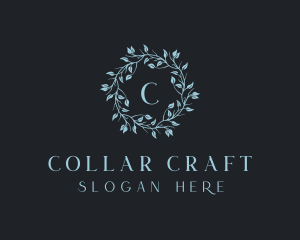 Organic Floral Wreath logo design