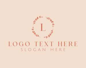 Designer - Beauty Skincare Wreath logo design
