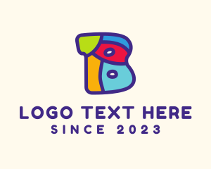 Child - Colorful Playful Letter B logo design