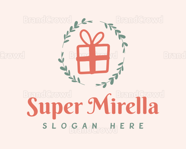 Leaf Wreath Gift Shop Logo