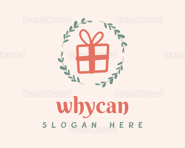 Leaf Wreath Gift Shop Logo