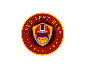 Player - Football Shield Helmet logo design