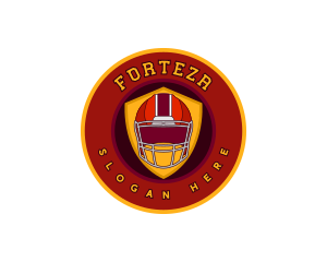 Football Shield Helmet Logo