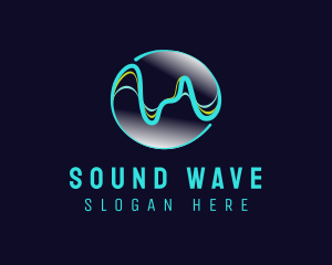 Volume - Abstract Pulse Graph Waves logo design