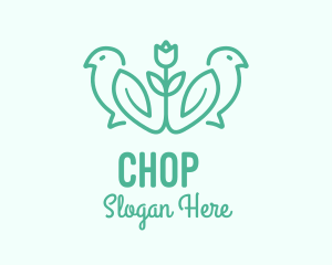 Bird - Natural Flower Birds logo design