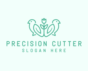 Natural Flower Birds logo design