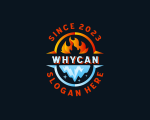 Hvac - Thermal Fire Ice logo design