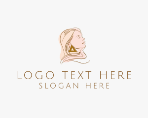 Style - Female Fashion Earring Couture logo design