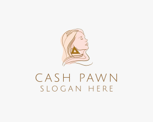 Pawn - Female Fashion Earring Couture logo design