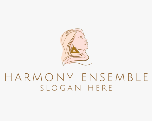 Ensemble - Female Fashion Earring Couture logo design