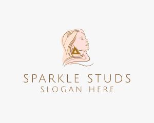 Female Fashion Earring Couture logo design