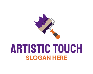 Paint Roller Tool logo design