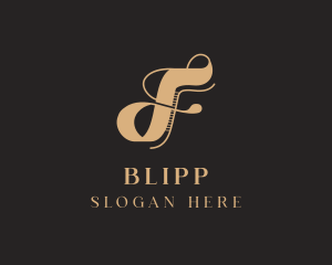 Trading - Elegant Luxury Jewelry Letter F logo design