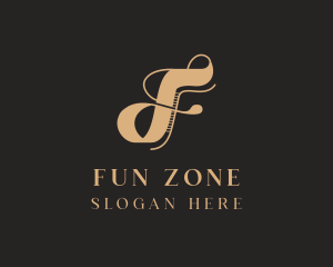 Elegant Luxury Jewelry Letter F logo design