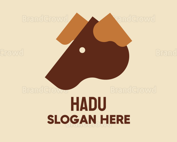 Brown Dog Head Logo