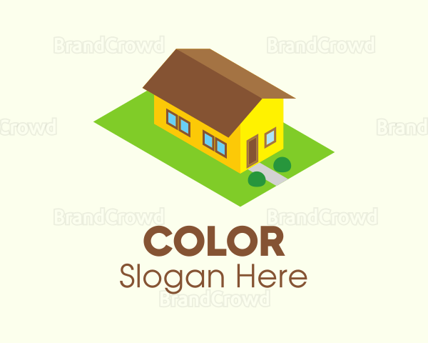 Isometric House Property Logo