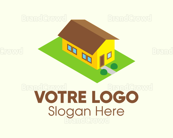 Isometric House Property Logo