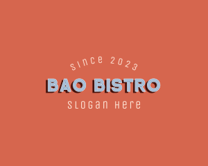 Retro Bar Bistro Hotel logo design