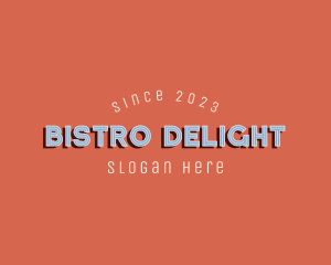 Retro Bar Bistro Hotel logo design