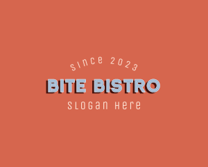 Retro Bar Bistro Hotel logo design