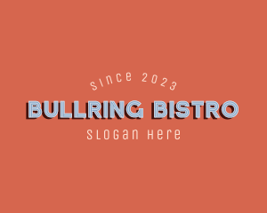 Retro Bar Bistro Hotel logo design