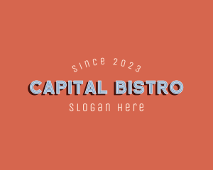 Retro Bar Bistro Hotel logo design