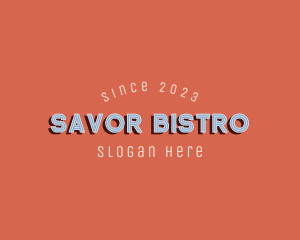 Retro Bar Bistro Hotel logo design