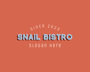 Retro Bar Bistro Hotel logo design